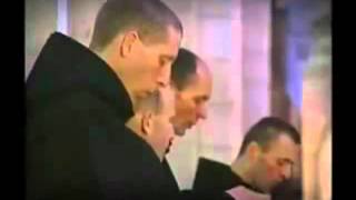 Monks singing Gregorian Chant in a Catholic Benedictine Seminary [upl. by Hegarty434]