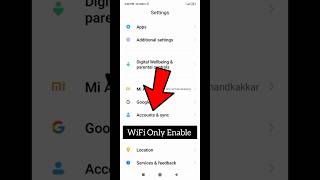 How To WiFi 😱 Only Enable Account Sync useful Short viralyoutube [upl. by Tuhn]