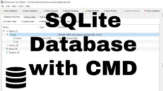 How to Create a SQLite Database with the Command Line in Windows [upl. by Munster399]