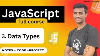 JavaScript Data Types EXPLAINED Like Never Before  JavaScript full courese for beginners in hindi [upl. by Fitzger291]