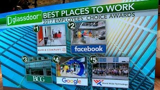 Glassdoor reveals list of best employers for 2017 [upl. by Artim590]