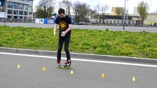 Crazy  nauka tricków freestyle slalom na rolkach [upl. by Melanie143]