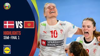 Denmark go to the Final  Denmark vs Montenegro  Highlights  Semifinal  Women’s EHF EURO 2022 [upl. by Annaeerb]