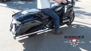 Bassani Xhaust Slip Ons for Honda F6B Gold Wing [upl. by Orhtej]