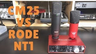 CM 25 vs Rode NT1  Focusrite 2i2  vocals [upl. by Haisa]