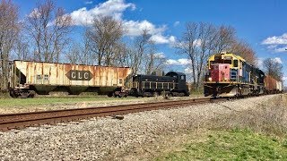 Shortline Grain Spur Switching amp Shunting Action 3 Classic Locomotives In Action Railway Crossings [upl. by Esemaj79]