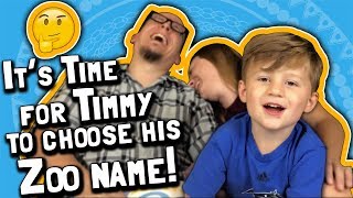 It’s time for Timmy to choose his Zoo name April 18 2018 [upl. by Nims]