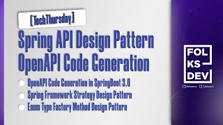 TechThursday Spring API Desing Patterns  OpenAPI Code Generation [upl. by Kale722]