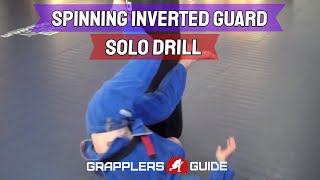 GrapplingDrillscom  BJJ Berimbolo Spinning Inverted Guard Solo Drill  Jason Scully [upl. by Idnim]