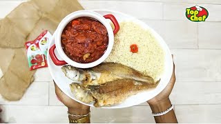 IvorianFood  Recette Attiéké Poisson et sa pâte pimentée [upl. by Grunberg190]