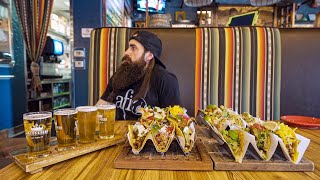 IN LAS VEGAS FOR A TACO AND BEER CHALLENGE YOU ONLY GET 15 MINUTES TO FINISH  BeardMeatsFood [upl. by Pliam378]