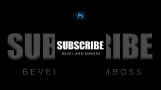 Bevel And Emboss Effect In Photoshop effects viralshorts short 100kview like subscribe ythort [upl. by Ecnedurp]