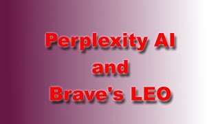 Perplexity AI and Braves LEO [upl. by Wootten630]