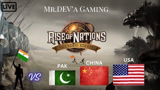 Rise Of Nations  Mr DEVa Gaming is Live  2024  Road to 500 Subscribers [upl. by Ellehsim]