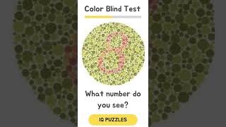 Color Blind Test Do You See This Number [upl. by Ruzich391]