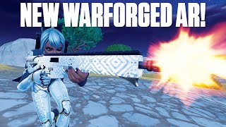 🔴 Using the Warforged Assault Rifle to Win Games in Fortnite [upl. by Yrelle]