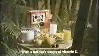 Kelloggs Froot Loops Cereal Vintage Commercial 1987 [upl. by Alie]