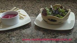 Canasta para ensalada y Grisines  Recetas de Tortas YA [upl. by Ennyleuqcaj]