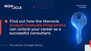 Monocle Analyst Graduate Programme Webinar [upl. by Llennoc]