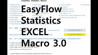 EasyFlow Statistics EXCEL macro 3 0 [upl. by Htebzil277]