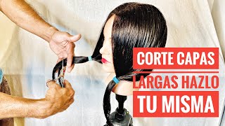 ✂️NUEVO CORTE para Cabello RIZADO MedianoLargo en CAPAS😍 Paso a Paso FÁCIL de seguir en CASA ✅ [upl. by Anikram842]