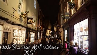 The Shambles In York At Christmas  The Potions Cauldron The York Ghost Merchants  More [upl. by Schuler791]