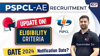 Update PSPCL AE Eligibility criteria changed through GATE [upl. by Auhsoj]