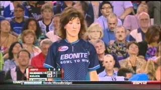 2011 Bowling US Womens Open Championship Match Leanne Hulsenberg vs Kelly Kulick pt 1 [upl. by Inalem]