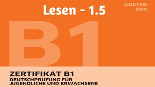 Goethe Zertifikat B1Lesen 15GermanFLIHYD [upl. by Langan]