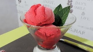 Recette du sorbet à la framboise  Williams Kitchen [upl. by Mahala]