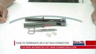 How To Terminate a Flat RJ45 Connector [upl. by Trust]