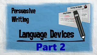 Persuasive Techniques Part 2  Persuasive Writing  EasyTeaching [upl. by Bocyaj40]