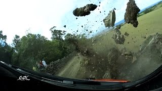 FIA ERC  Azores Airlines Rallye 2016  Lukyanuk Crash On SS1 [upl. by Paluas]