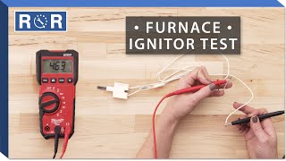 Robertshaw  41402N  Continuity Test Gas Furnace Ignitor [upl. by Chaddie319]