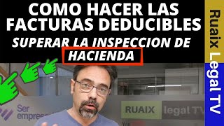 Como se hace una factura  Requisitos  Facturas deducibles ante hacienda  Contabilizar Facturas [upl. by Meares]