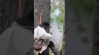 18th century woods walk at Townsend shooting muzzleloading firearms [upl. by Yvel481]