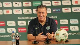 AFCON FINAL NIGERIA VS IVORY COAST PESEIRO INSISTS HE WANTS TO WIN AFCON PRAISES MUSAS ROLE [upl. by Adierf]