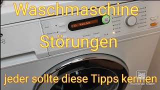 Miele® Bosch® Waschmaschine Störung Reinigung mit diesen Tipps behelfen [upl. by Maddy]