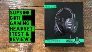 SUPSOO G811 35mm Gaming Headset Test amp Review [upl. by Begga]