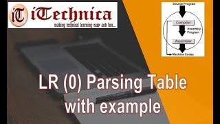 42 LR0 Parsing Table with example [upl. by O'Gowan]