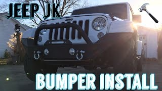 Jeep JK Bumper stock Removal  aftermarket Install  The Deer Slayer [upl. by Busby613]