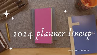 2024 PLANNER amp JOURNAL LINEUP  common planner hobonichi amp travelers notebooks [upl. by Samtsirhc63]