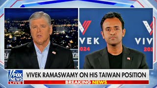 WOW Vivek Ramaswamys interview with Sean Hannity goes REALLY BAD [upl. by Anner]