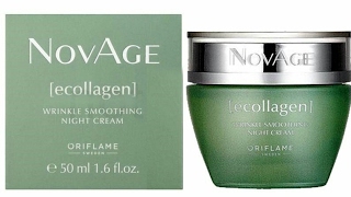 oriflame NovAge Ecollagen Wrinkle Smoothing Night Cream review [upl. by Zetnod]