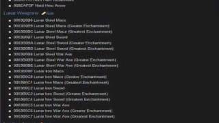 Skyrim Cheat Codes Weapons and Armor [upl. by Giule]