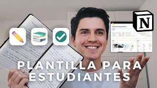 Plantilla para Estudiantes en Notion  Cronograma entregas y apuntes ✏️ [upl. by Alaham982]