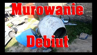 32 Wyznaczanie narożników i murowanie bloczka betonowego [upl. by Eelannej942]