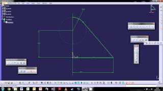 CATIA V5 The Basics  Tutorial 2 The Sketch Workbench [upl. by Geirk]