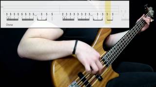 Muse  Reapers Bass Cover Play Along Tabs In Video [upl. by Kataway]