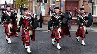 Bagpipes And Drums Of The Royal Regiment Scotland [upl. by Catima155]